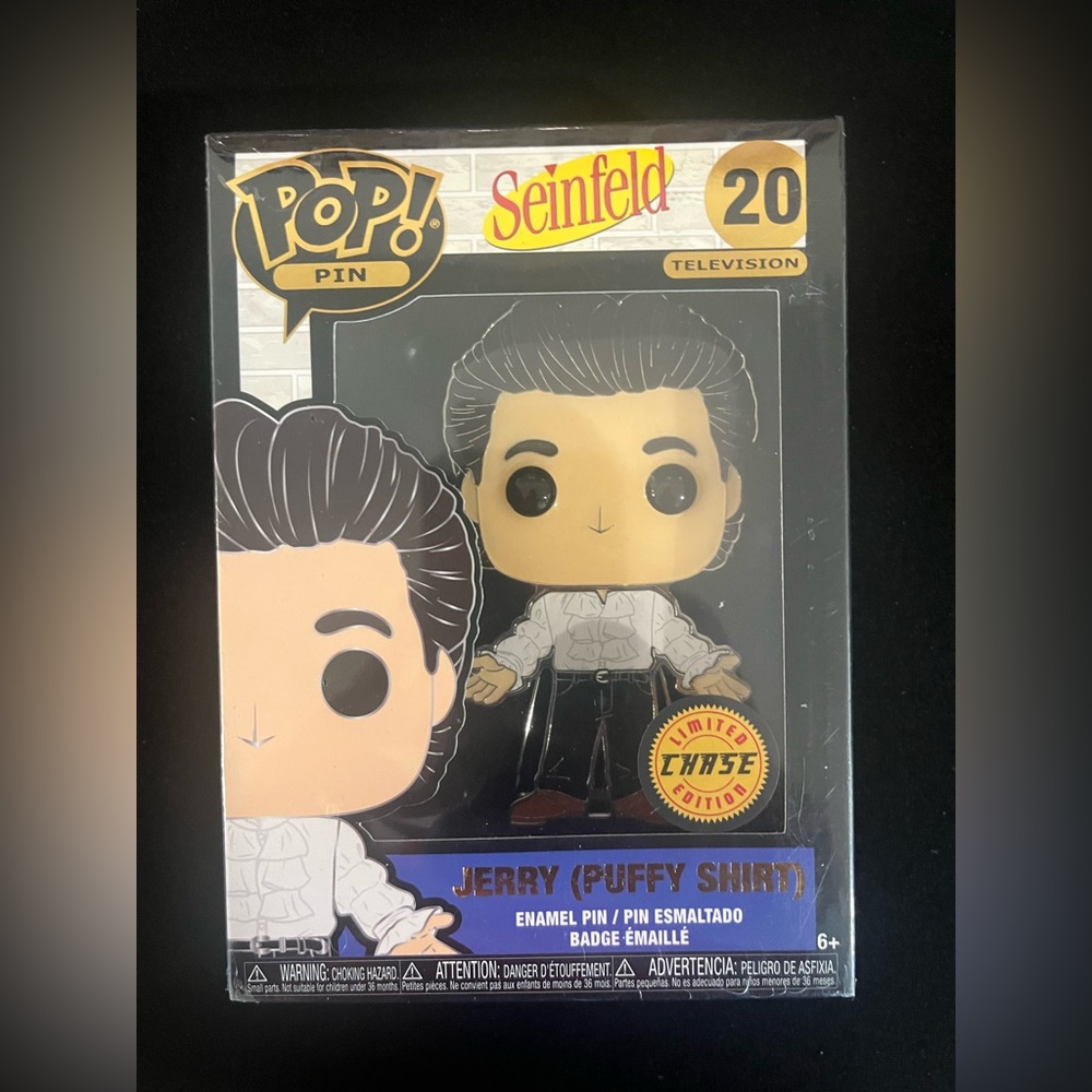 Funko POP! Pin - Seinfeld - Jerry (Puffy Shirt) - Limited Chase Edition - Sealed